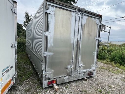 早いもの勝【希少】 4トンウイングコンテナ 幅247ｃｍ長さ630ｃｍ高さ250ｃｍ 床縞鋼板　コンテナ 物置 倉庫 アルミ箱 格安運送　江別市発