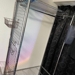 収納棚 衣装ケース 光る看板 L字テーブル パソコンデクス オフィスチェアーおまけの画像