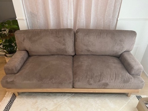 ベージュ　ソファー　3人掛け