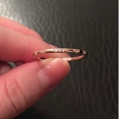 新品　ピンクゴールドのリング　指輪の画像