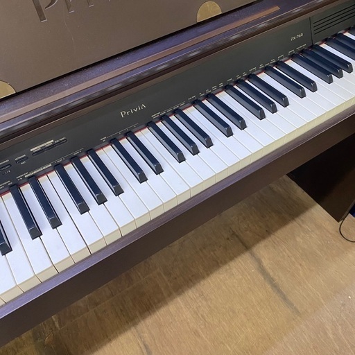 K☆155 カシオ 電子ピアノ PX-760BK 2015年 電子ピアノ CASIO PX-760BK 2015年製 中古 椅子付き ブラック