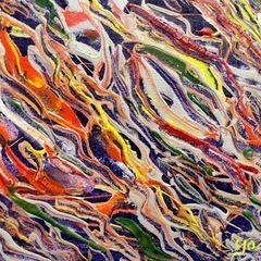貴重 一点物 油絵 作品 ファット・ヤヌク お花 絵画 キャンパス 美術 花 フラワー トルコ 画家の画像