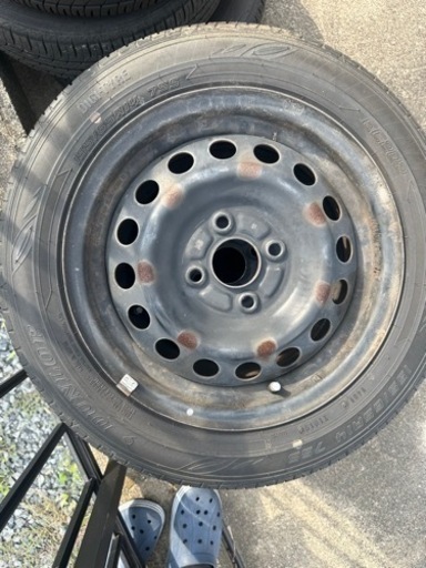 DUNLOP タイヤ　鉄ホイル　軽自動車