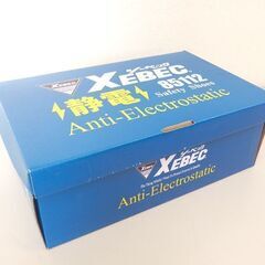 未使用 XEBEC 安全靴 25.0cm 静電 85112 ブラック 先芯入り セーフティシューズ 作業靴 ジーベック 屯田店の画像