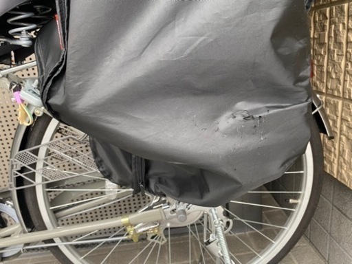 昨年11月購入チャイルドシート付自転車