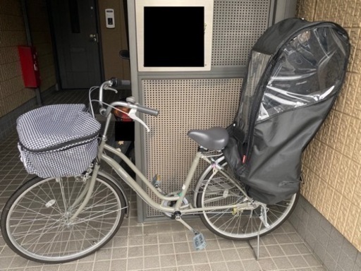 昨年11月購入チャイルドシート付自転車