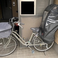 昨年11月購入チャイルドシート付自転車