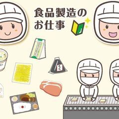 【日払いOK】短期バイト★1日5h～OK！食品工場での簡単軽作業の画像
