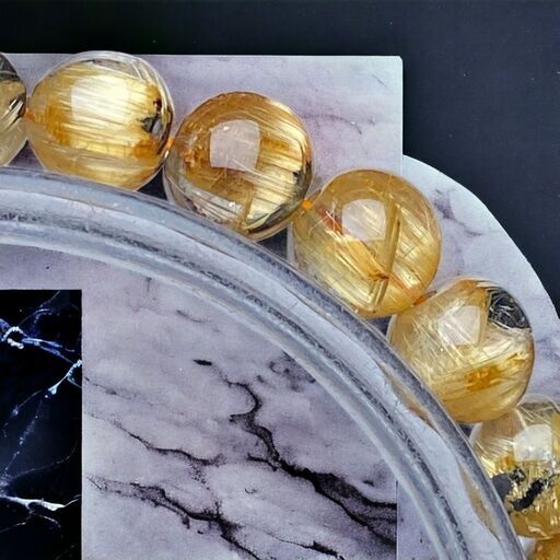 太陽放射タイチンルチル[SLDj]超品位　7.5mm　16.5cm