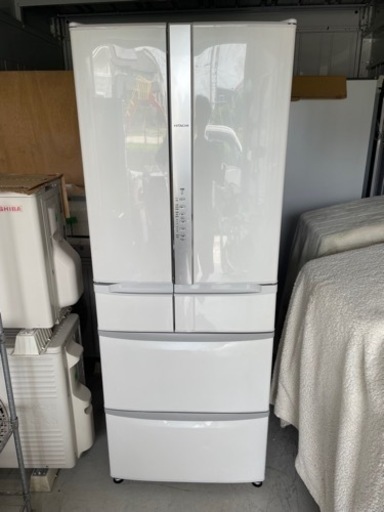 長期延長保証付き　HITACHI 475L 6ドア冷蔵庫　R-F48M3  2019年製