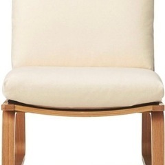 無印良品　リビングでもダイニングでもつかえるソファチェア・オーク材