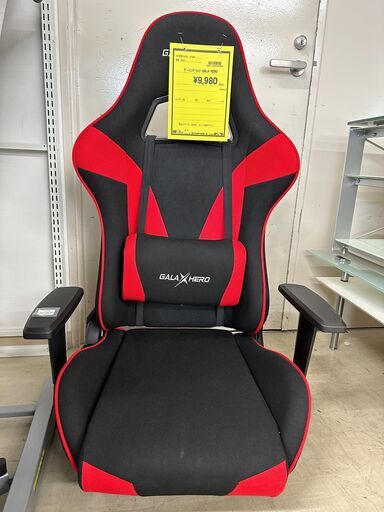 ジモティ来店特価!!　ゲーミングチェア　GALA HERO　レッド×ブラック　　J-0908