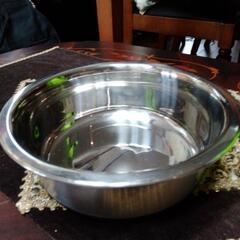 犬の大きいご飯　水入れステンレス美品の画像