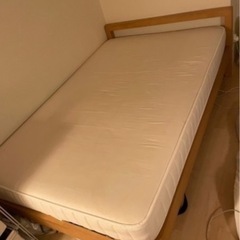 無印　ベット　セミダブル　マットレス付き