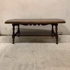 ✨🔔期間限定・特別価格🔔✨飛騨産業 / HIDA 穂高 キツツキ センターテーブル リビングテーブル コーヒーテーブル 応接 楢材 カントリー アンティーク調の画像