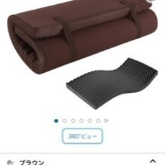ローベッド　ダブルサイズ　コンセント、モダンライト付き