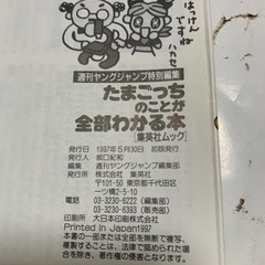 たまごっちのことが全部わかる本 / 週刊ヤングジャンプ編集部 / 集英社の画像