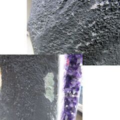 アメジストドーム 113cm 110kg 開運 天然石置物 紫水晶 アメシスト 紫色 原石 風水 札幌市北区屯田の画像