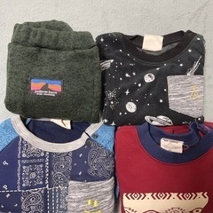 未着用　裏起毛服セット　80センチ