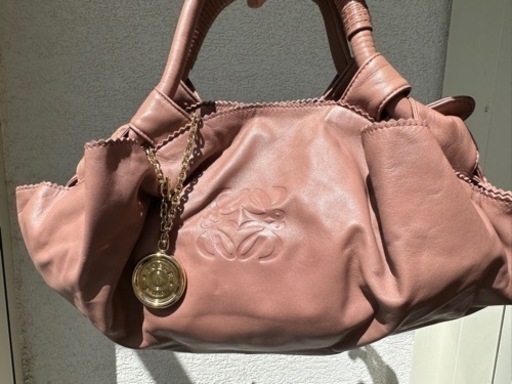 ロエベ　LOEWE ナッパ　アイレ　ピンクブラウン