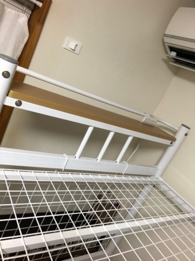 美品　ロフトベッド　白