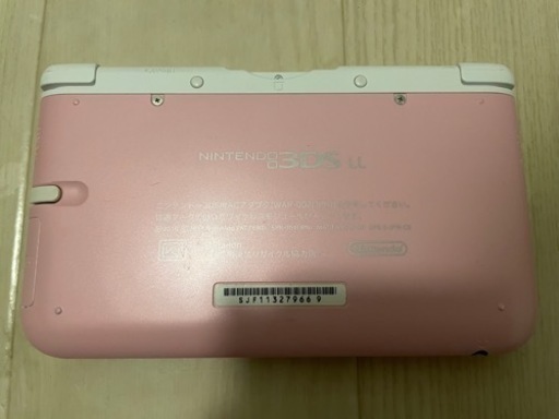 Nintendo 3DSLL ピンク×ホワイト 本体＋SDカード＋アシストグリップ