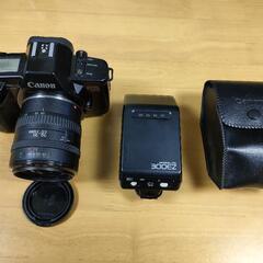 Canon キャノン EOS650 + 300EZストロボ 一眼レフカメラ　の画像