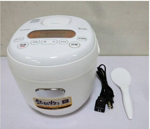 IRIS OHYAMA　ジャー　炊飯器　RC-MD30-W　3合炊き 2021年製　動作良　米屋の旨み 銘柄炊き タイマー付　多彩なメニュー　アイリスオーヤマ