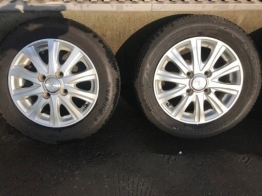 【値下げ交渉可】13 インチ夏タイヤ＋アルミホイールセット