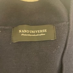 メンズ　ナノユニバース　カーディガン　美品　紺の画像