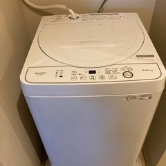 値引OK◎シャープ全自動洗濯機2021年製6.0kg