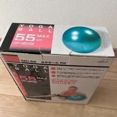 【未使用】バランスボール　ヨガボール　エアーポンプ付きの画像