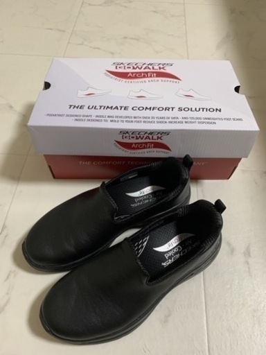 Sketchers スケッチャーズ　124414 23.5cm スニーカー 靴 仕事靴 黒い靴