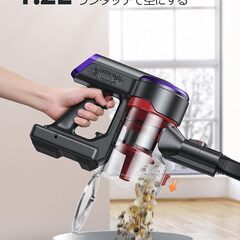 【未使用★新品】BuTure コードレス掃除機 400W 33KPa 吸引力 サイクロン タッチスクリーンの画像