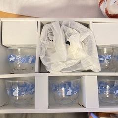 【未使用】ガラス湯呑み5個の画像