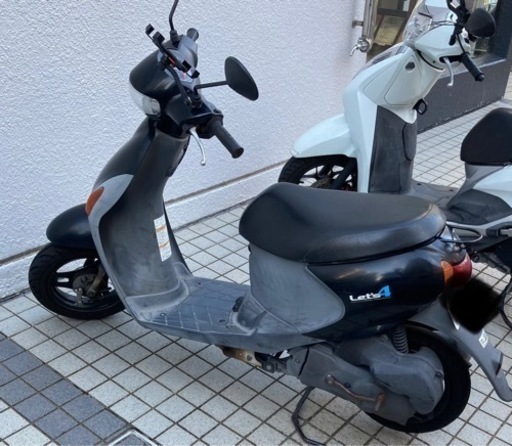 【走行OK原付】レッツ4★ヘルメット・スマホホルダー付！