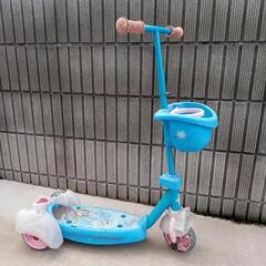 【USED】アナ雪キックボード安全後ろ二輪の画像