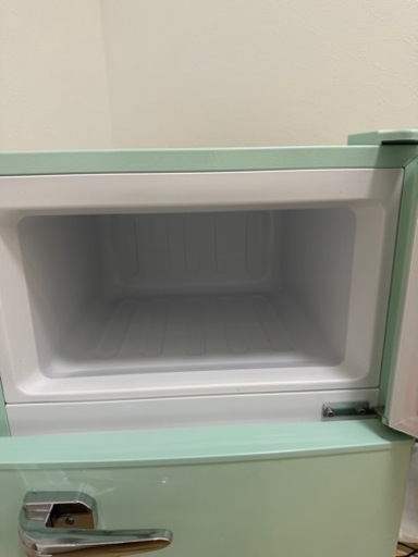 冷蔵庫 レトロ調 85L 2ドア 冷凍 冷蔵