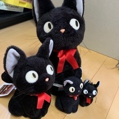 魔女の宅急便　ジジ　ぬいぐるみ４体セット