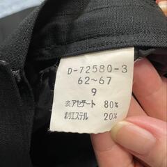 (数回着用)スカート　黒地の画像