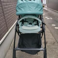 Combi AttO type-L　ベビーカー　レインカバーつき