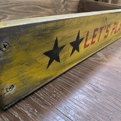 ウッドボックス  ハンドメイド オリジナルステンシルの画像