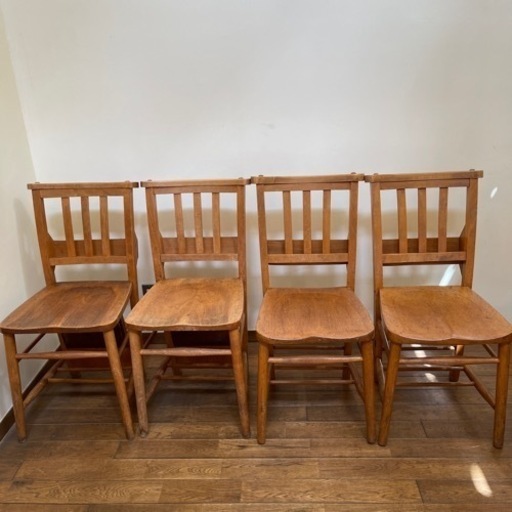 アンティーク チャーチチェア 4脚