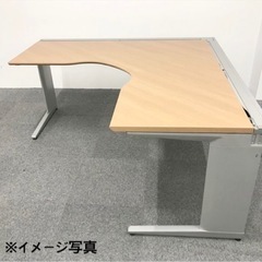 一時中止中⚠️中古　オカムラ　机　Ｌ型　パソコンデスク　オフィスデスク（引出し無し）