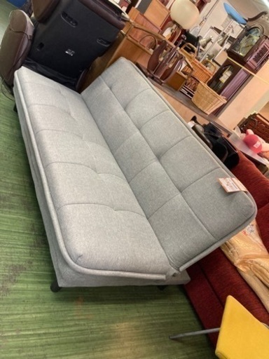 ソファベッド☆94262ワイド　美品　グレー