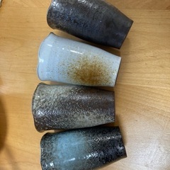 若乃花　陶器グラス４脚セット