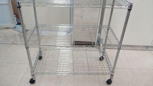 ★ジモティ割あり★  スチールラック シルバー H93×D45×W90 クリーニング済み TJ1828