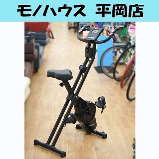 STEADY フィットネスバイク エアロバイク 静音 コンパクト 黒 幅43×奥行80×高さ114cm 耐荷重100kg トレーニング ダイエット 札幌市 清田区 平岡