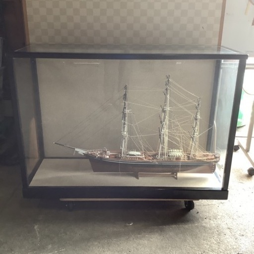 【値下げ！】CUTTY SARK 木製帆船模型  ケース付き W1300mm×D450mm×H900mm