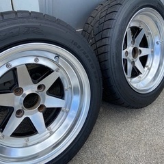値下げ最終15インチ　7.5J    Ａタイプ　－7　当時物　114.3 2本セットの画像